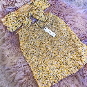 Two Piece yellow floral set
